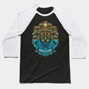 King of Lion with neon color and ornament Baseball T-Shirt